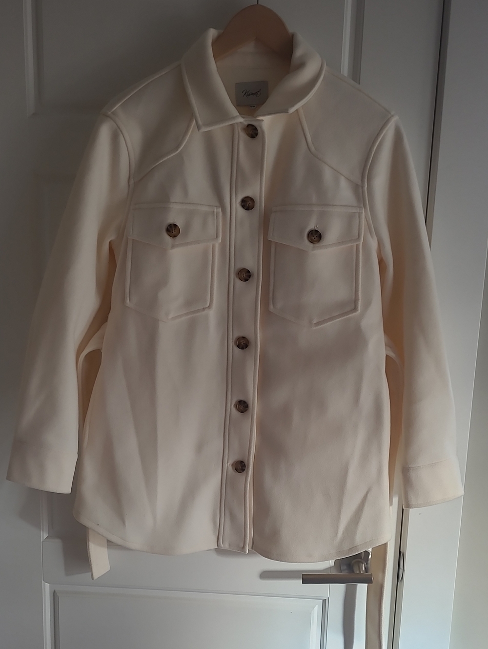 Kismet Shacket. Cream Color. Like New - Picture 4 of 8